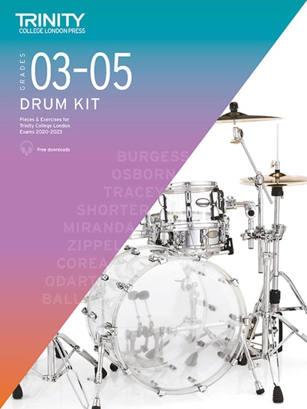 Trinity Drum Kit Exam Pieces From 2020 Gr 3-5 (Trinity College London)