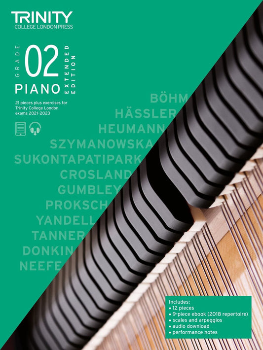 Trinity Piano Exam Pieces 2021-23 Extended Edition Grade 2 TCL020536