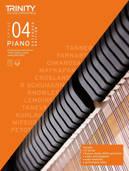 Trinity Piano Exam Pieces 2021-23 Extended Edition Grade 4 TCL020550
