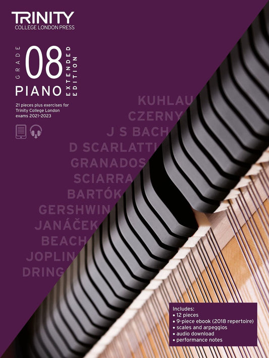 Trinity Piano Exam Pieces 2021-23 Extended Edition Grade 8 TCL020598