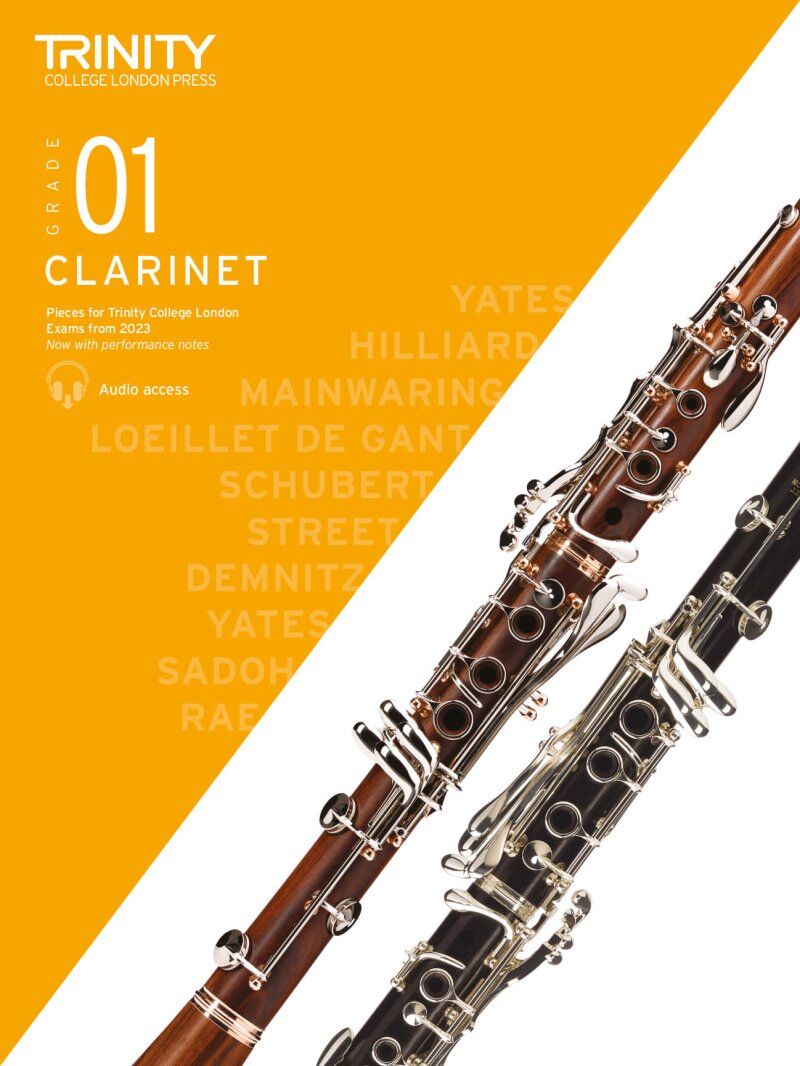 Trinity Clarinet Exam Pieces 2023 Grade 1 - 12 Pieces with Performance Notes