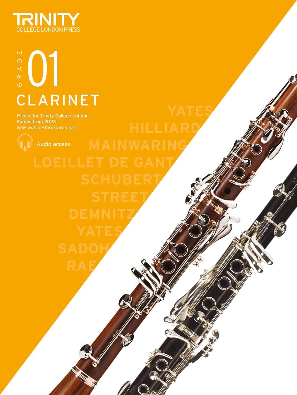 Trinity Clarinet Exam Pieces 2023 Grade 1 Sc/Pt