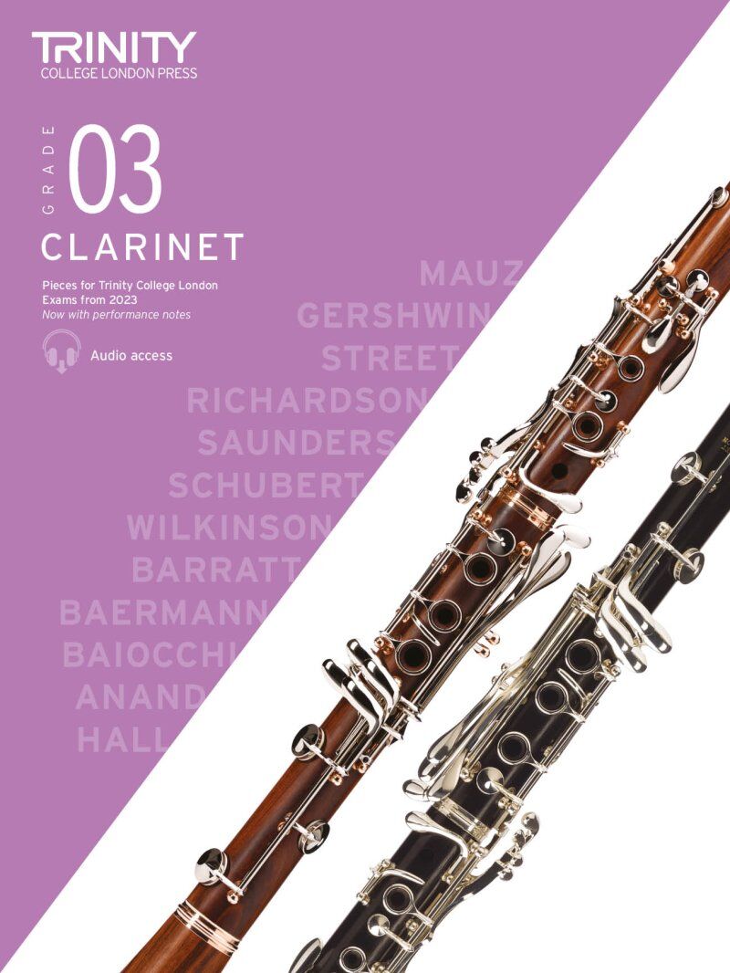Trinity Clarinet Exam Pieces 2023 Grade 3 - 40 Pages