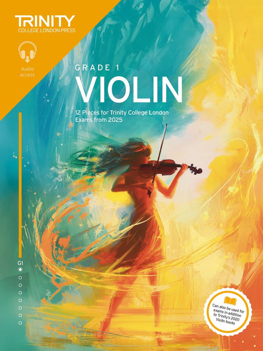 Trinity Violin Grade 1 Book with Online Audio - 2025 Exam Pieces