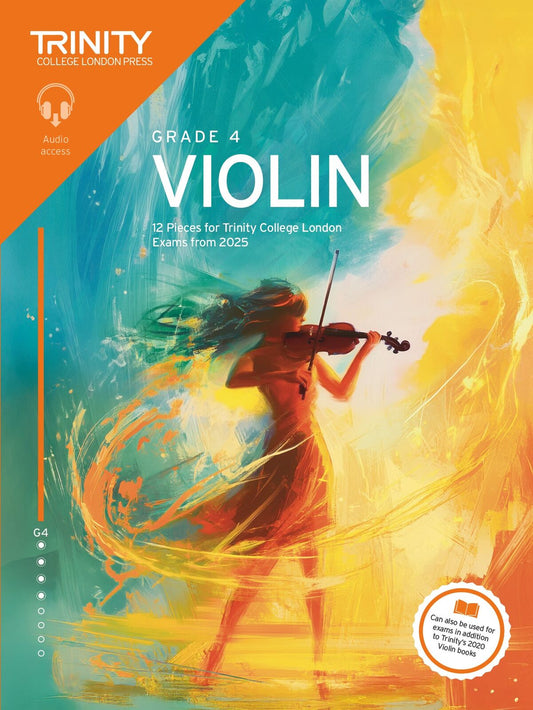 Trinity Violin Grade 4 Book 2025 with Online Audio and Performance Notes