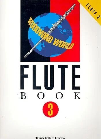 Woodwind World Flute Book 3 by Trinity College London - Flute/Piano, 30 Pages, Grade 3 Pieces, Includes Works by Haydn, Vivaldi, Mozart, and More