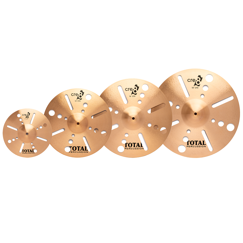 Total Percussion CRE8 CFX Series 16" Cymbal - B8 Alloy, Hand Hammered, Multiple Colors and Sounds