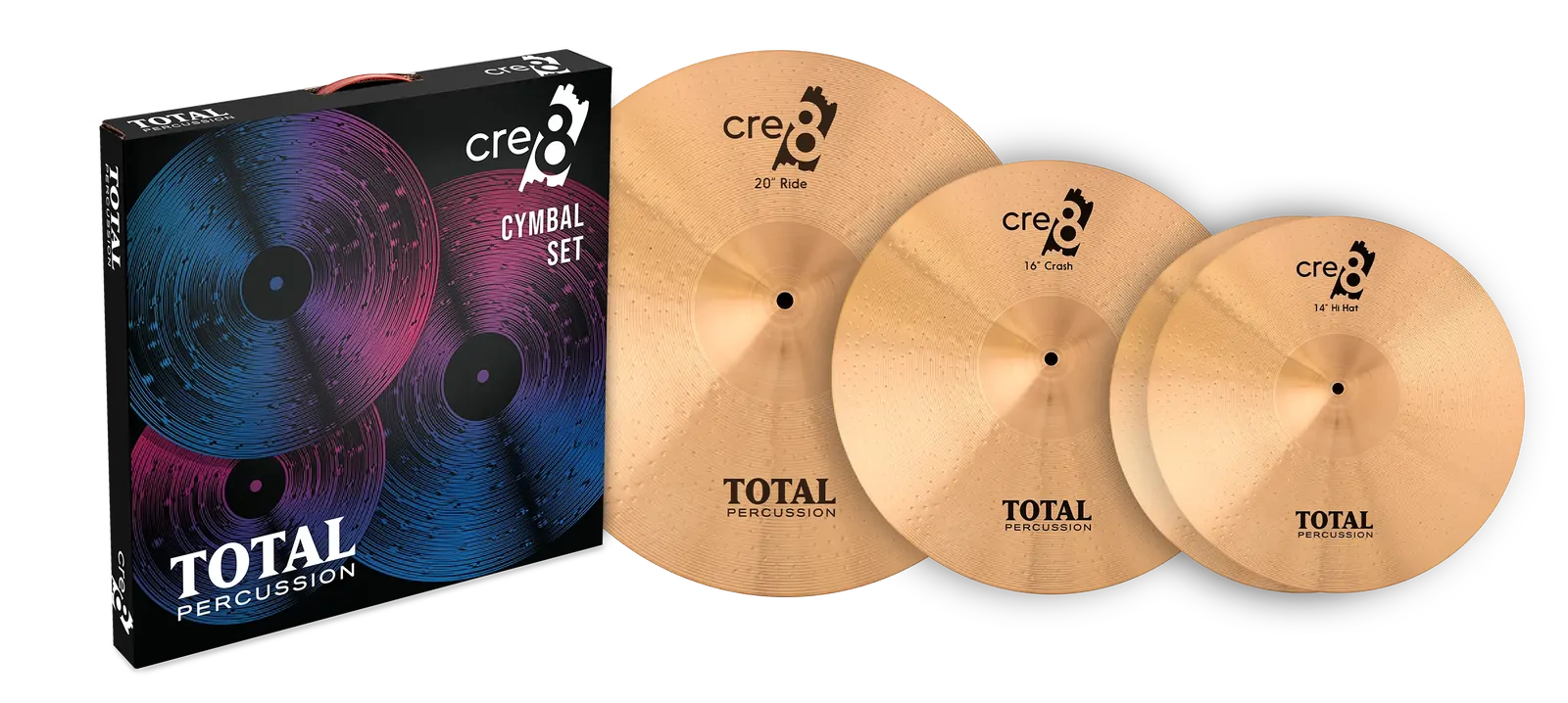 Total Percussion Cre8 14/16/20 Cymbal Set