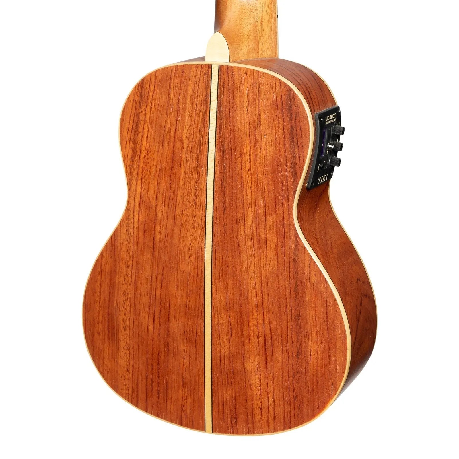 Tiki 7 Series Cedar Solid Top Electric Soprano Ukulele with Deluxe Paisley Hard Case Natural Satin — view 5