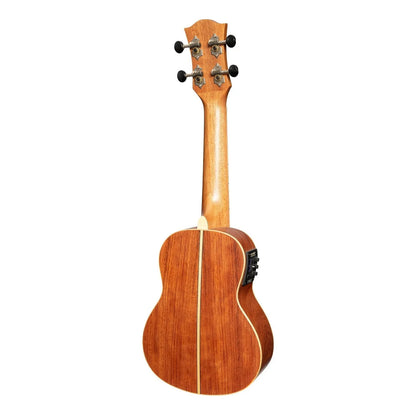 Tiki 7 Series Cedar Solid Top Electric Soprano Ukulele with Deluxe Paisley Hard Case Natural Satin — view 2