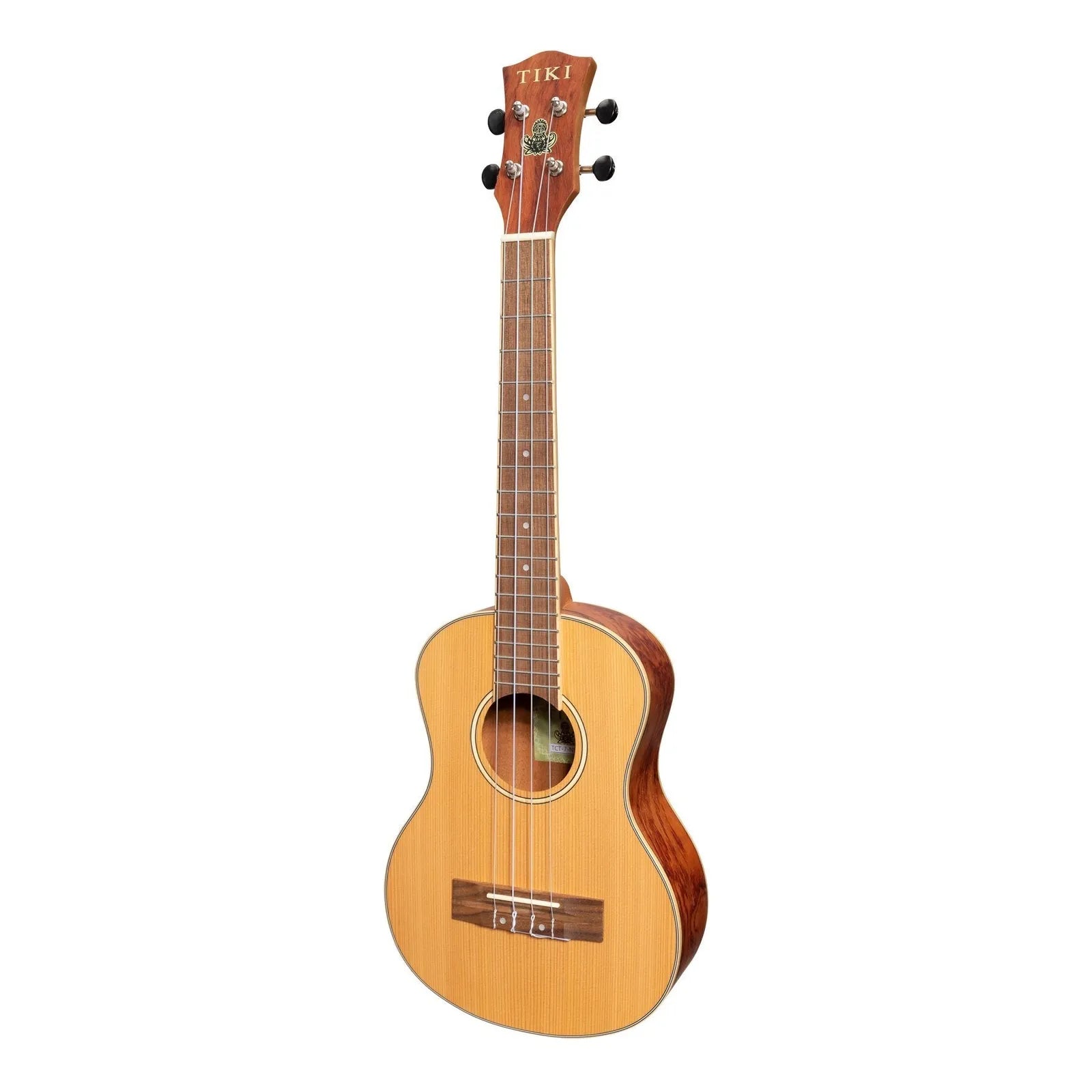 Tiki 7 Series Cedar Solid Top Tenor Ukulele with Hard Case Natural Satin TCT-7-NST