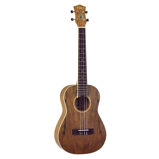 Tiki '4 Series' Daowood Baritone Ukulele with Gig Bag (Natural Satin)