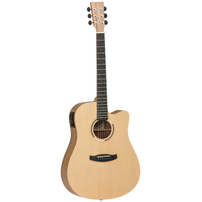 Tanglewood TDBTDCEHR Discovery Exotic Dreadnought C/E Hawaiian Rainwood with DCM Premium Case (TDBTDCEHR-P) — view 2
