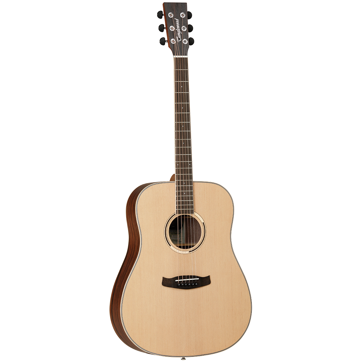Tanglewood TDBTDEB Discovery Exotic Dreadnought Acoustic Guitar Ebony