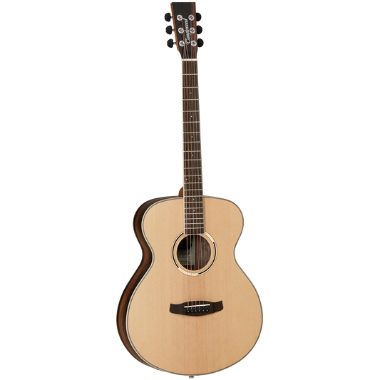 Tanglewood Discovery Exotic Folk Acoustic Guitar TDBTFEB Ebony Natural Open Pore Satin