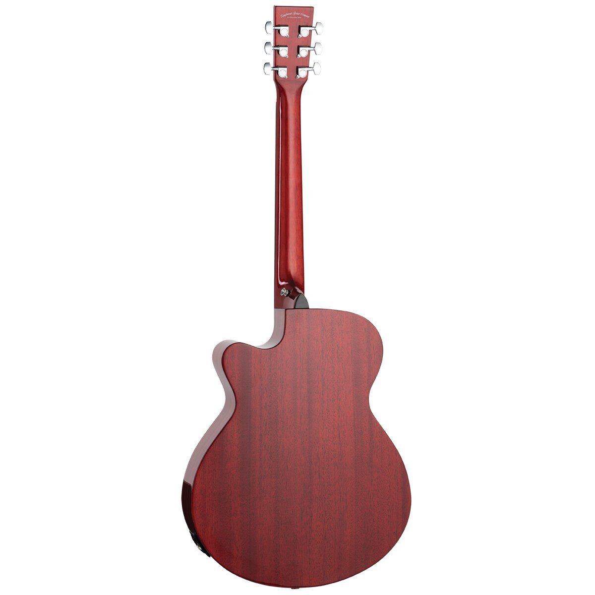 Tanglewood Discovery Super Folk C/E Guitar Transparent Red Gloss TDBTSFCETRG — view 2