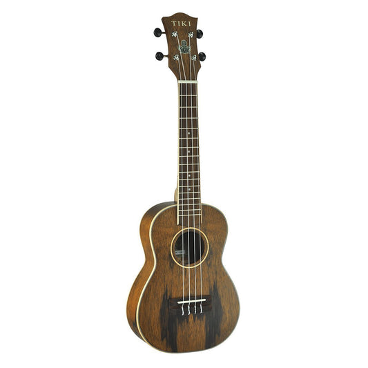 Tiki '4 Series' Daowood Concert Ukulele with Gig Bag (Natural Satin)