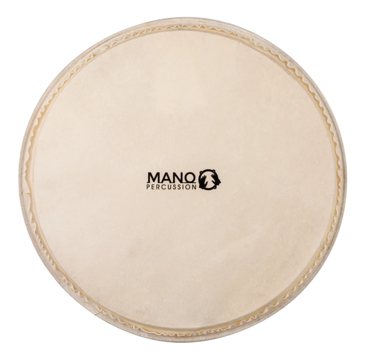 Mano Percussion 12 Inch Plena Drum Head Natural Hide 11 1/2 Crow
