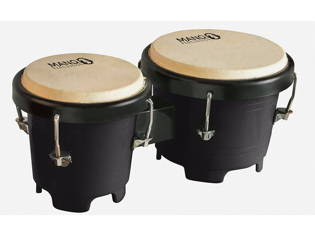 Mano Junior Bongo Drums Durable Plastic 4 Inch and 5 Inch Coloured