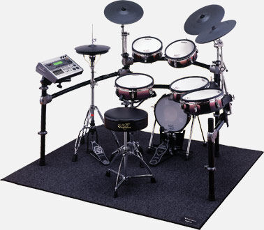 ROLAND TDM-20 V-Drums Large Drum Mat - Non-Slip, Heavy-Duty Protection, Reduces Noise & Vibration, Official Logo