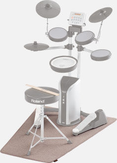 ROLAND TDM-3 V-Drums Mat - Anti-Vibration Drum Mat for V-Drums Portable & Lite, Floor Protection