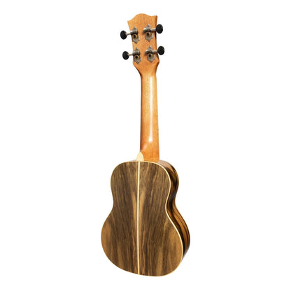 Tiki TDS-4-NST '4 Series' Daowood Soprano Ukulele with Padded Gig Bag - Natural Satin — view 2