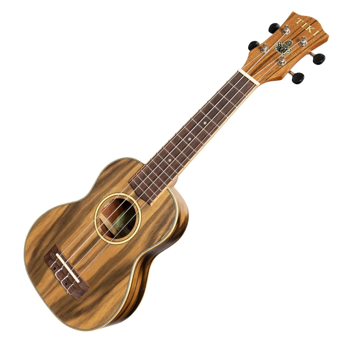 Tiki TDS-4-NST '4 Series' Daowood Soprano Ukulele with Padded Gig Bag - Natural Satin — view 3