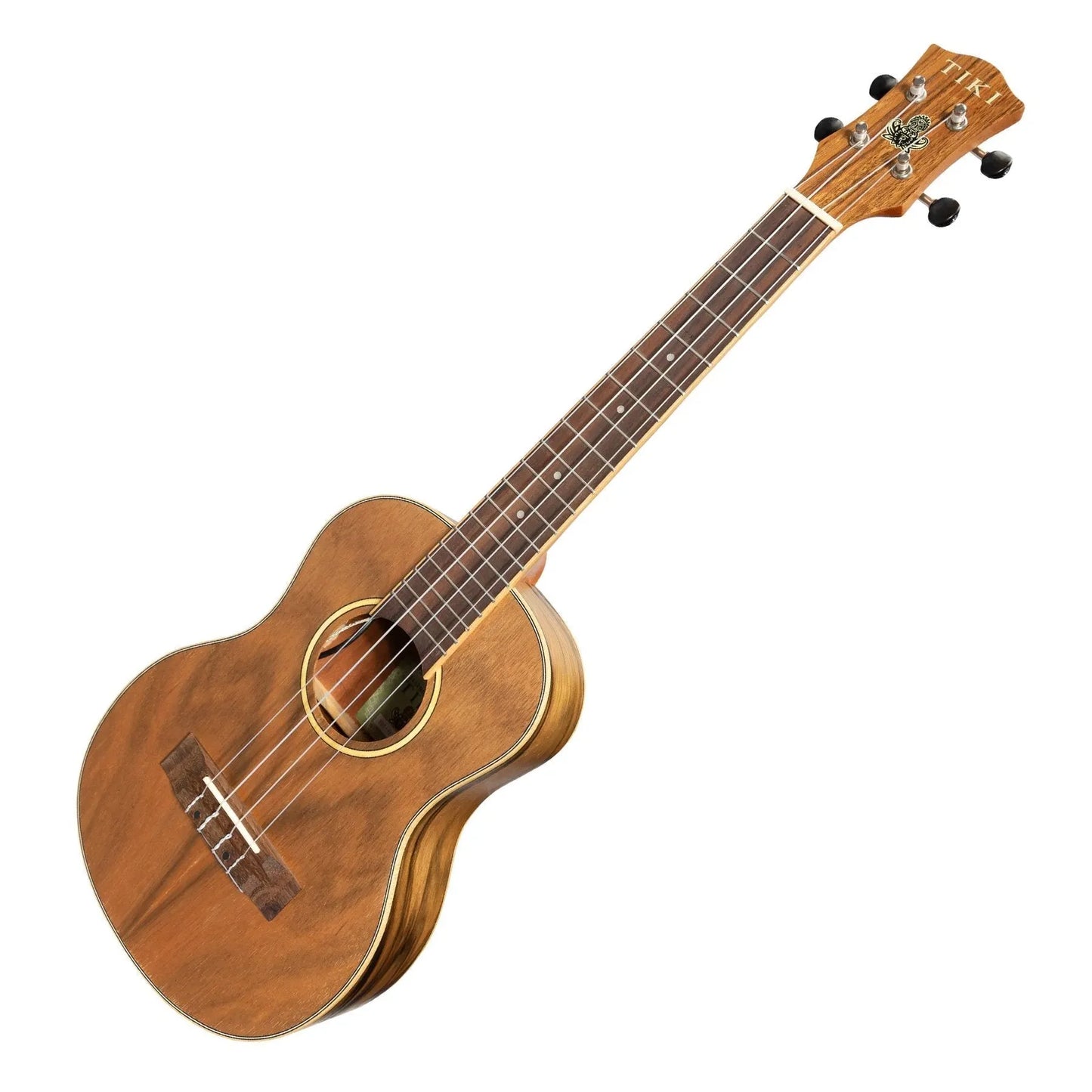 Tiki TDT-4P-NST '4 Series' Daowood Electric Tenor Ukulele with Gig Bag Natural Satin — view 3