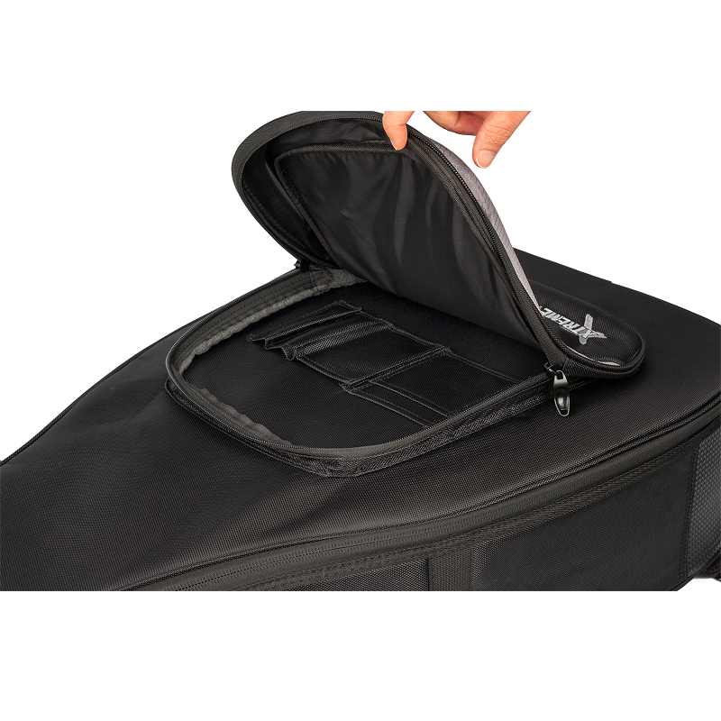 Xtreme Pro Premium Deluxe Guitar Gig Bag - Mini Acoustic, Weather-Resistant 1680D Nylon, Plush Interior, Storage Pockets, Padded Straps — view 5