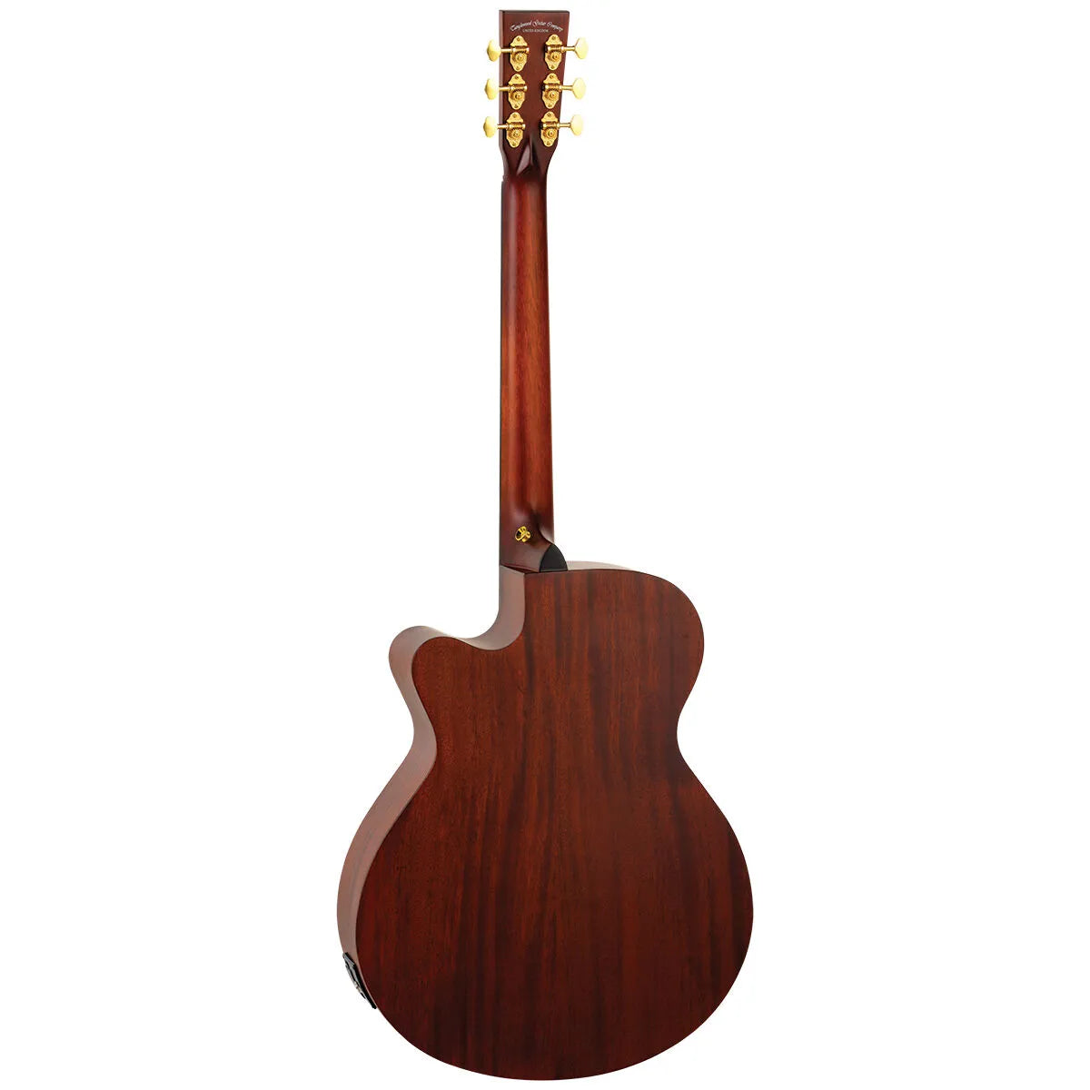 Tanglewood Elemental Solid Mahogany Top SuperFolk Cutaway Guitar with RE-02 EQ System [TE4-CE-BL] — view 3