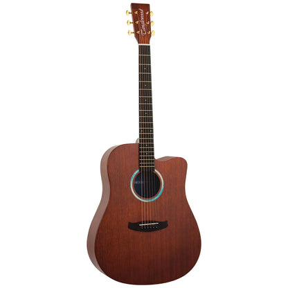 Tanglewood Elemental Solid Mahogany Top Dreadnought Cutaway Electric Guitar TE5-CE-BL — view 2
