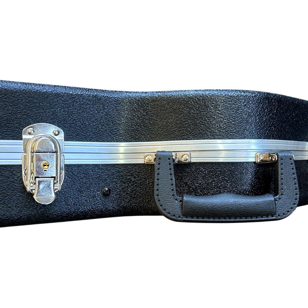 Torque Electric Guitar Case - Black ABS Molded with Plush Interior and Storage Compartment — view 3