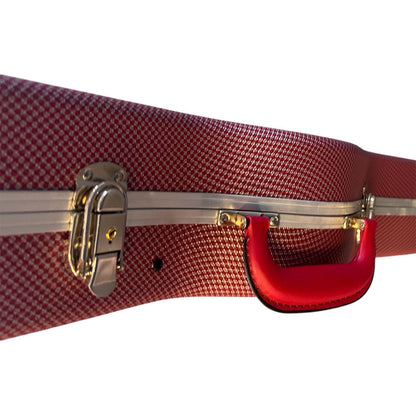 Torque Electric Guitar Case in Red Finish with Plush Interior and Storage Compartment — view 3