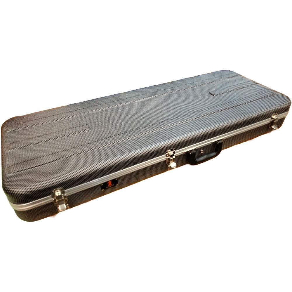Torque Deluxe ABS Electric Guitar Case - Black/White Finish — view 2