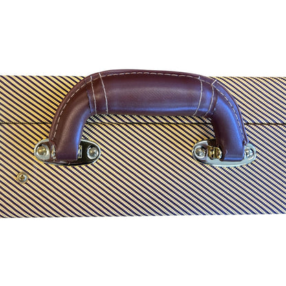 Torque Wooden Rectangular Electric Guitar Case with Tweed Finish and Plush Interior — view 4