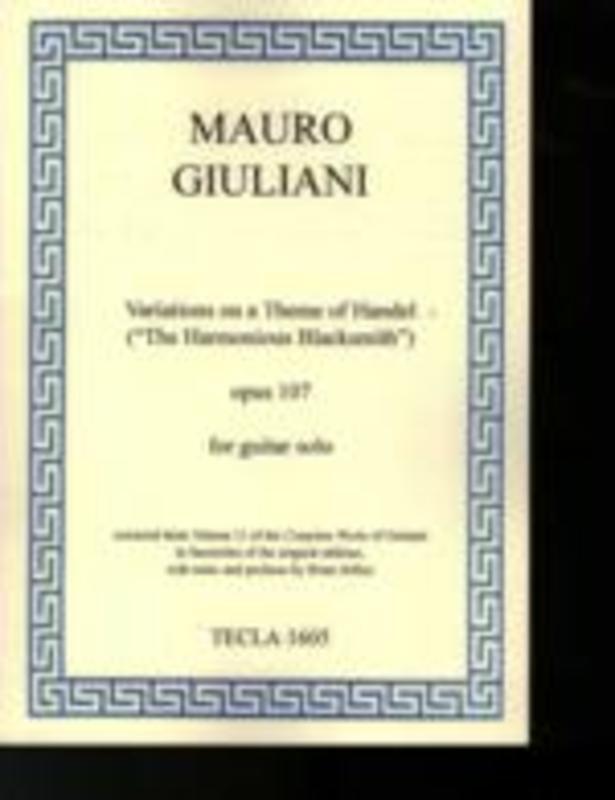 Variations On A Theme Of Handel Op 107 Guitar