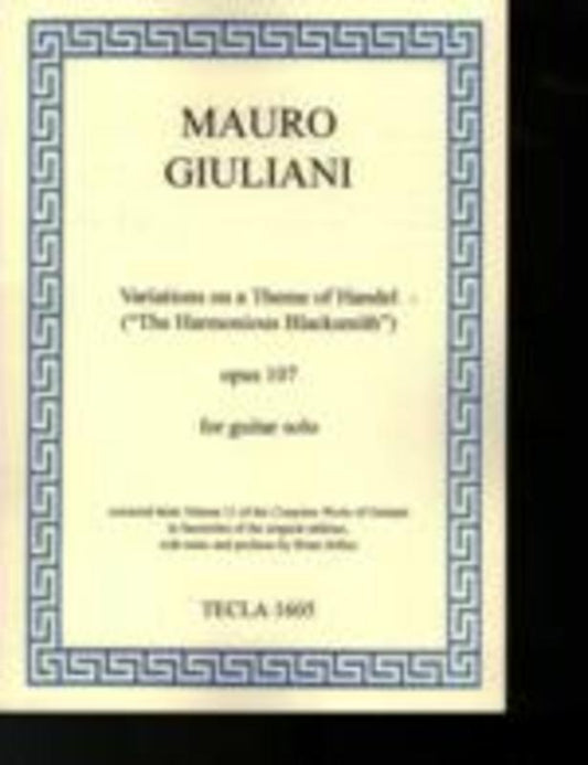 Variations On A Theme Of Handel Op 107 Guitar