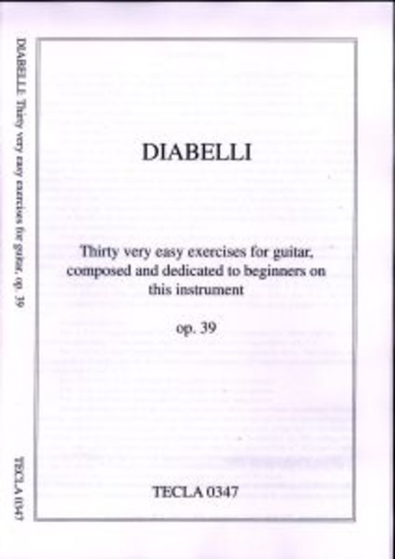 30 Very Easy Exercises For Guitar Op 39