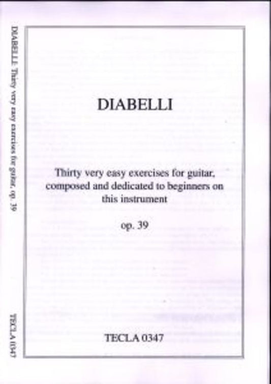 30 Very Easy Exercises For Guitar Op 39