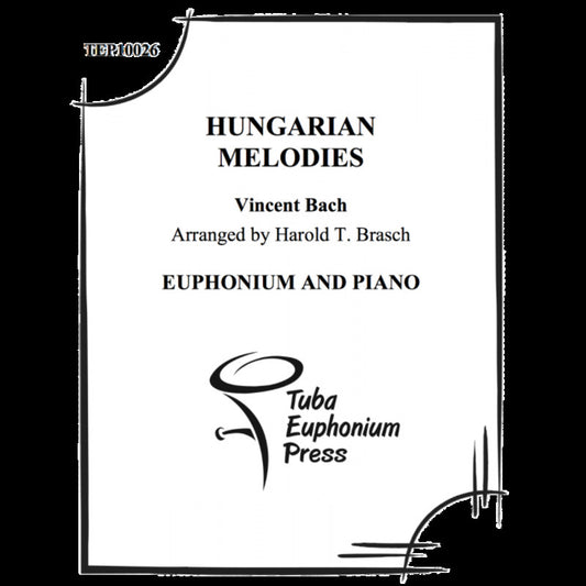 Bach - Hungarian Melodies For Euphonium/Piano Softcover Book (Euphonium)