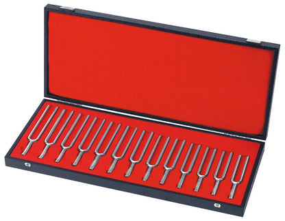 Wittner TF13 Tuning Fork Set C-C Chromatic with Wooden Case
