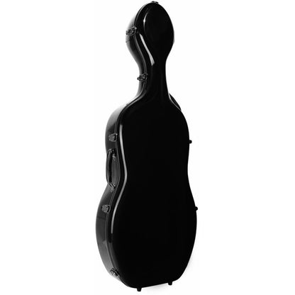 Torque 4/4 Size Fiberglass Cello Case with Wheels - Black