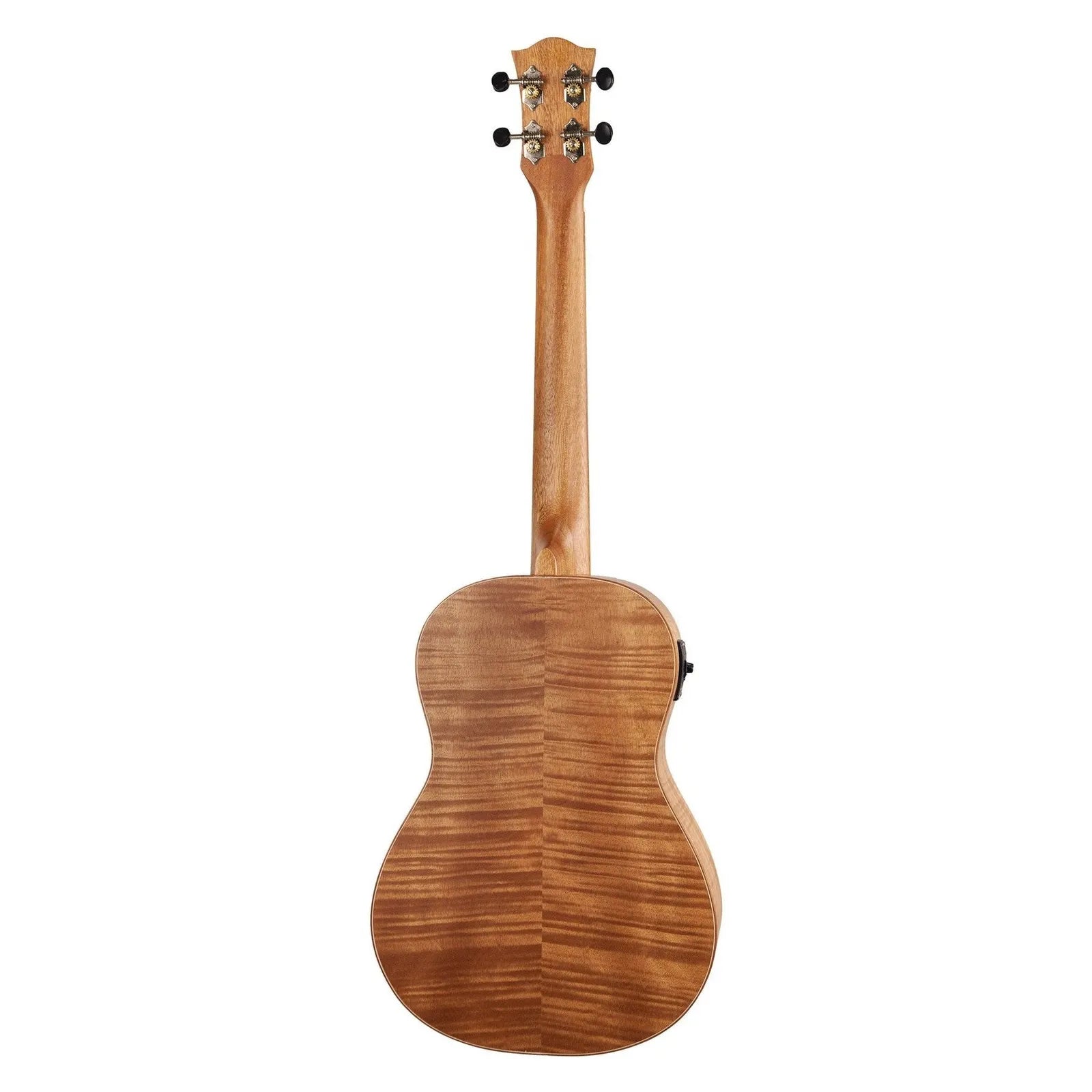 Tiki 2 Series Mahogany Flame Top Baritone Electric Ukulele with Gig Bag - Natural Satin — view 2