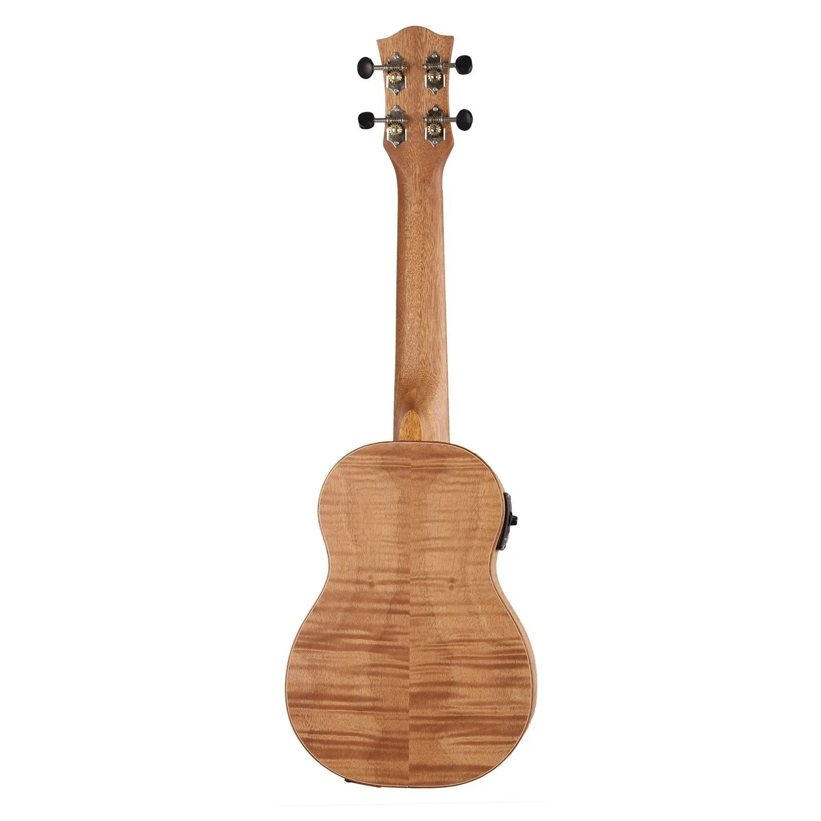Tiki 2 Series Mahogany Flame Top Concert Electric Ukulele with Gig Bag Natural Satin TFMC-2P-NST — view 2