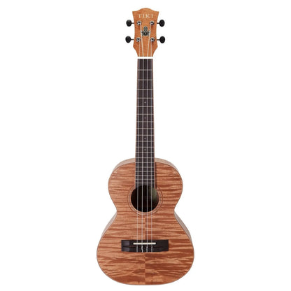 Tiki 2 Series Mahogany Flame Top Tenor Ukulele with Gig Bag Natural Satin TFMT-2-NST