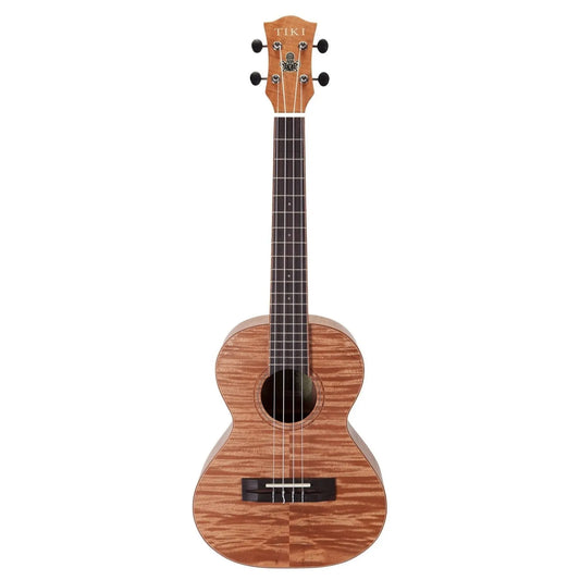 Tiki 2 Series Mahogany Flame Top Tenor Ukulele with Gig Bag Natural Satin TFMT-2-NST