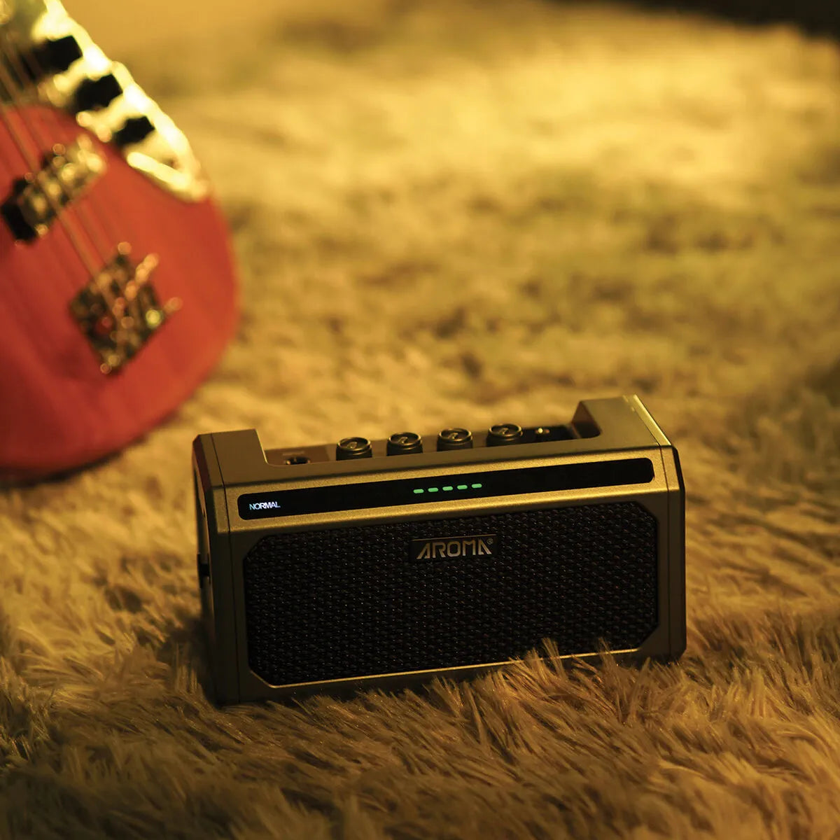 Aroma 10W Bass Guitar Amplifier with Drum Machine TG-08B — view 6