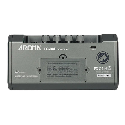 Aroma 10W Bass Guitar Amplifier with Drum Machine TG-08B — view 3