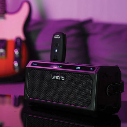 Aroma 10W Electric Guitar Amplifier with Drum Machine TG-08, Bluetooth, Effects, Rechargeable Battery, 5-6 Hours Playtime — view 5