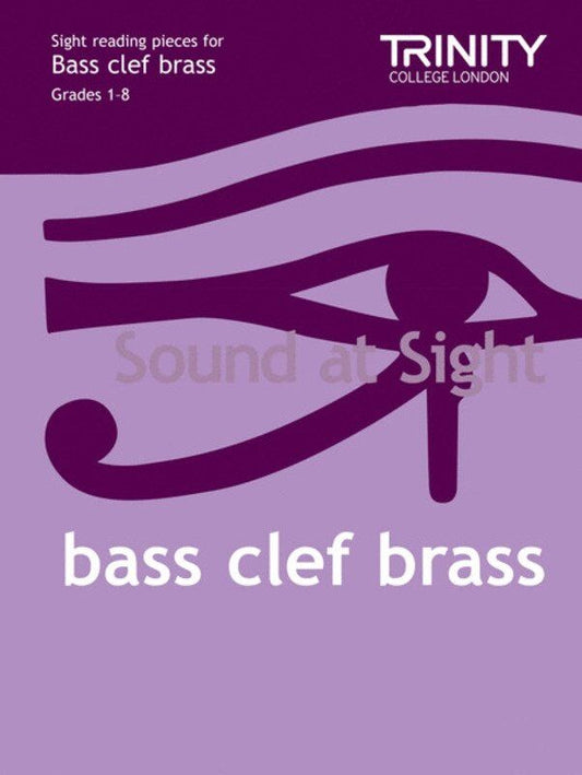 Trinity Sound At Sight Bass Clef Brass Grades 1-8 Book for Trombone, Euphonium, Tuba